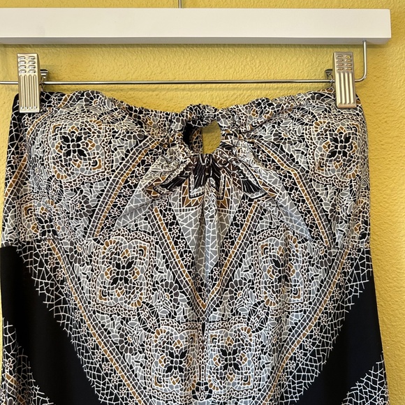 St Tropez Printed Halter Maxi‎ Dress Women's size 4 - Picture 7 of 7